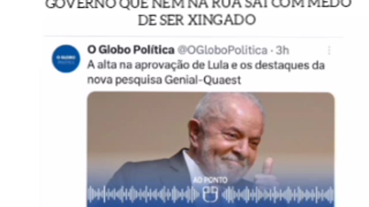 A SÉRIE A GLOBO MATA : APROVAÇÃO É DE 26% DO LADRÃO.