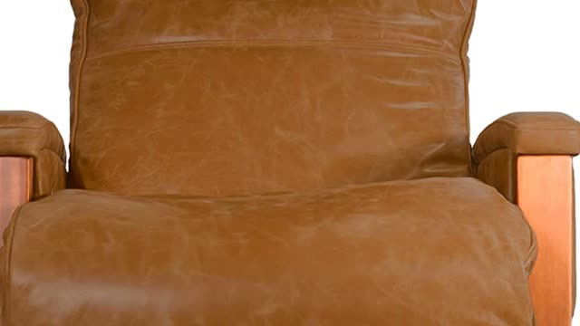 Svago ZGR Newton - The Ultimate Leather Zero Gravity Recliner (Caramel)