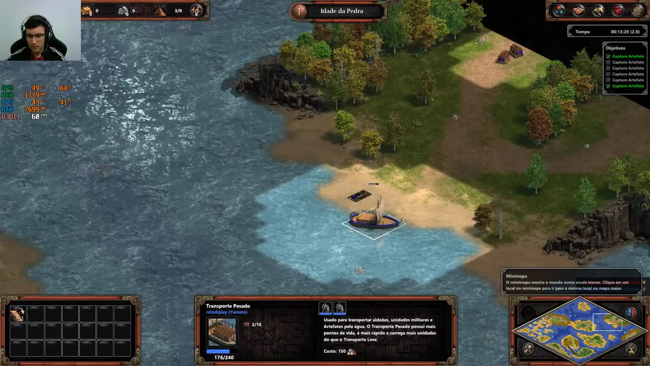 AGE OF EMPIRES 1 - 04 YAMATO O IMPERIO DO SOL NASCENTE 2 - SALTANDO DE ILHA EM ILHA