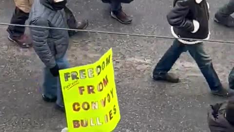 Disturbing: counter Freedom protest in Ottawa. These people need help.