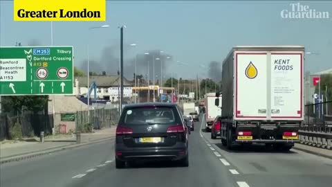 Record-breaking heatwave sparks fires across England