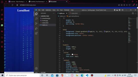 coding landing page