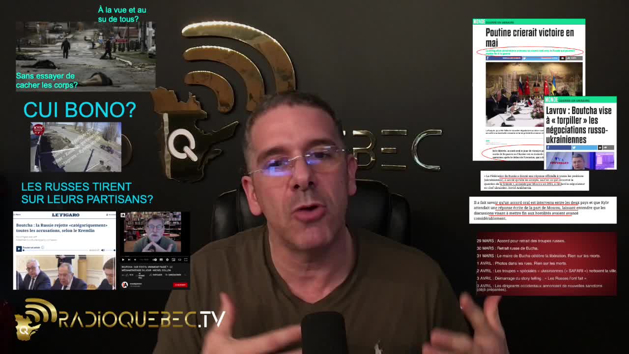 Extrait du WEBJOURNAL du 5 avril 2022 - LE MASSACRE DE BOUTCHA - Position de scepticisme