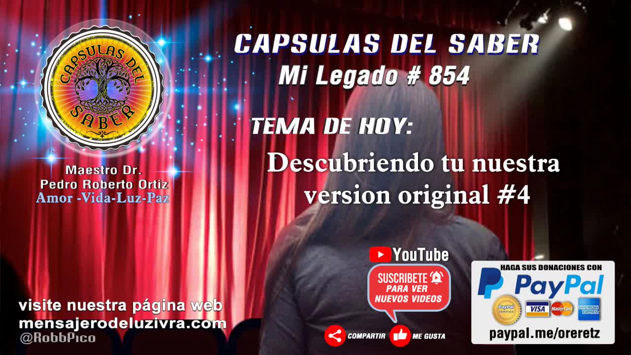 Tema de hoy: Descubriendo nuestra versión original. #4. Mi Legado #854