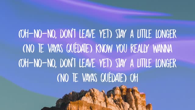 Camila Cabello - Don't Go Yet (Lyrics)