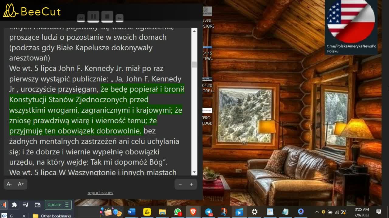 10 LIPIEC 2022❌ PRZYWROCONA REPUBLIKA❌CODZIENNY RAPORT JUDY BUYINGTON❌AUDIO👉❌26 MIN PO POLSKU❌