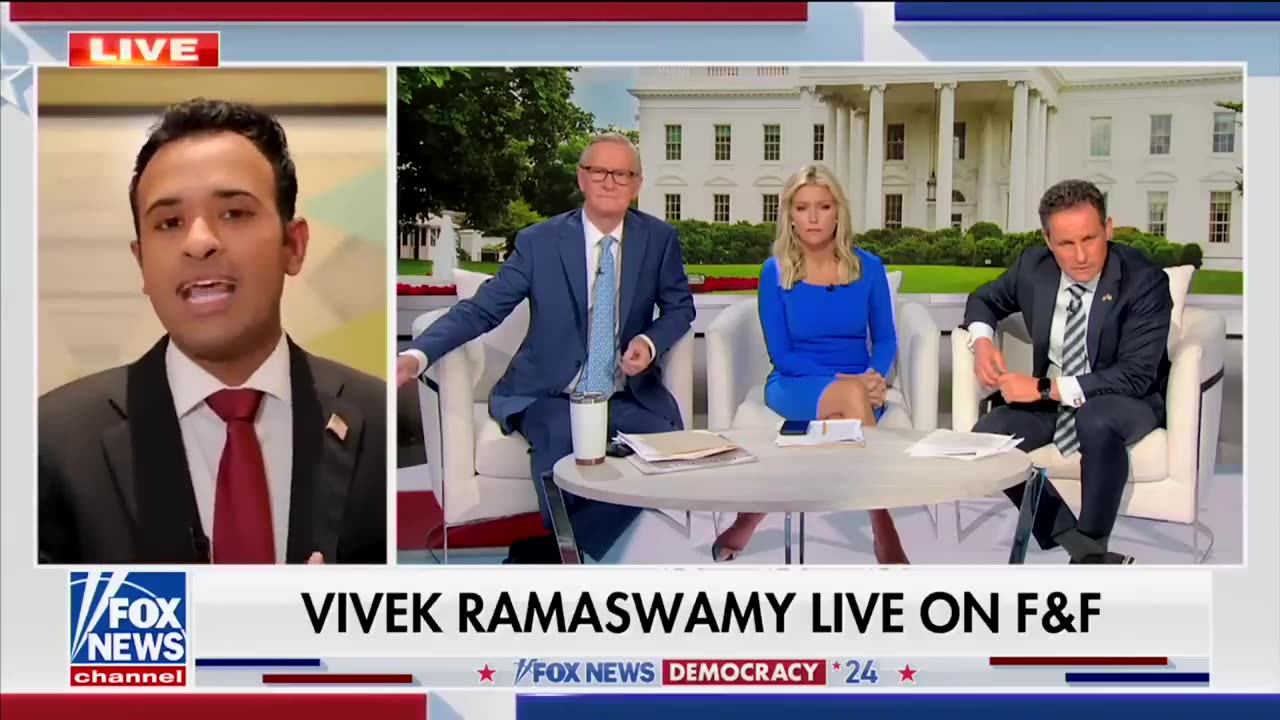 Vivek Ramaswamy on Fox News' Fox & Friends Touching on Trump's Arrest 8.25.23