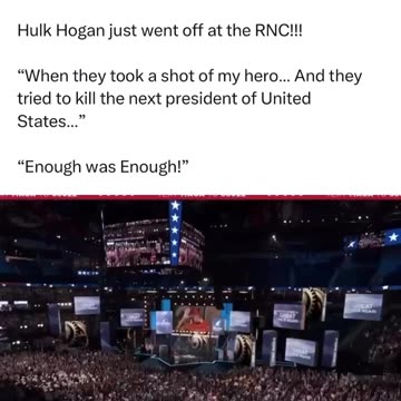 Hulk Hogan Just Went Off at RNC!! (CC)