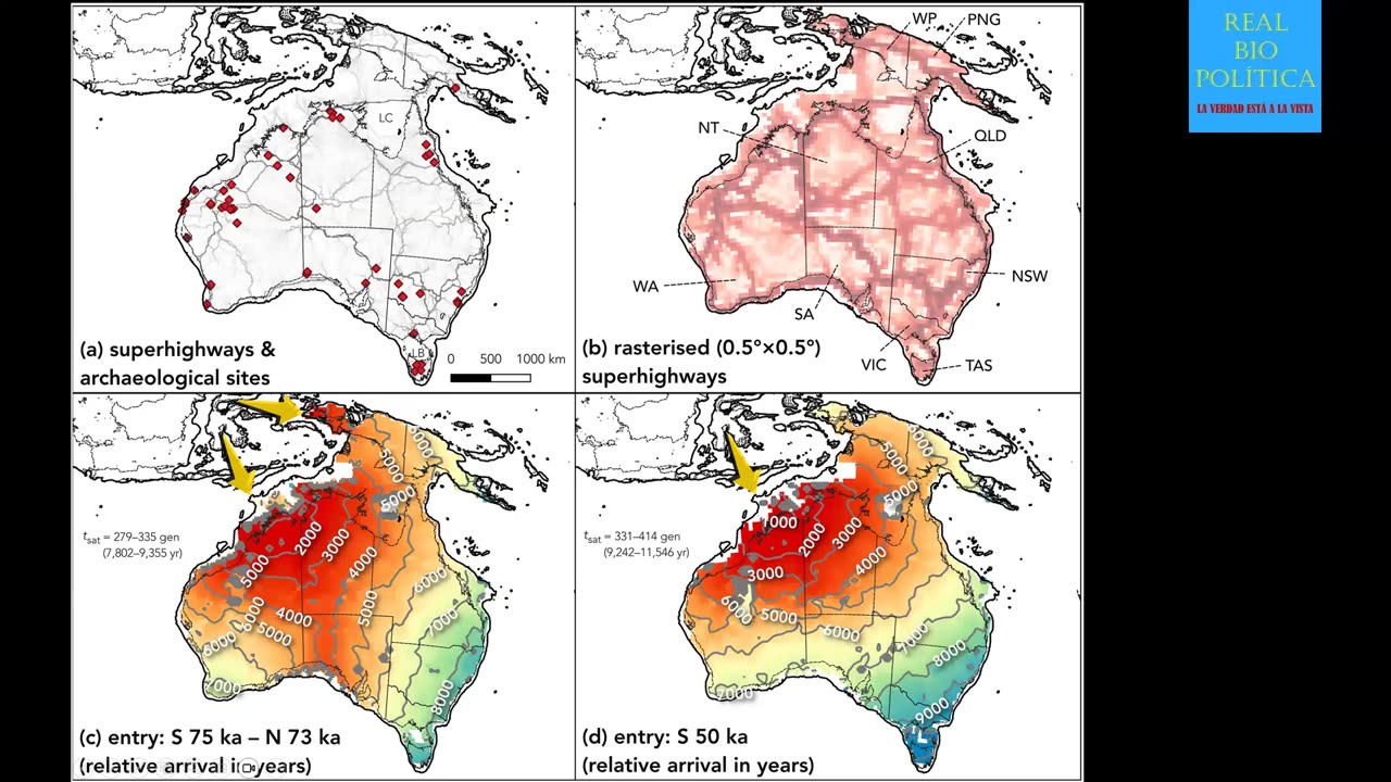 LOS PRIMEROS HUMANOS DE AUSTRALIA 73,000 AC