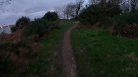 Riverside hiking speedlapse.