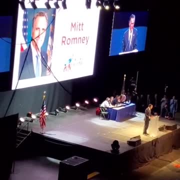 UT State GOP Conv 05012021 Romney harsh boo reception