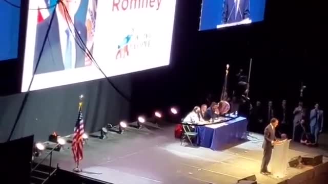 UT State GOP Conv 05012021 Romney harsh boo reception