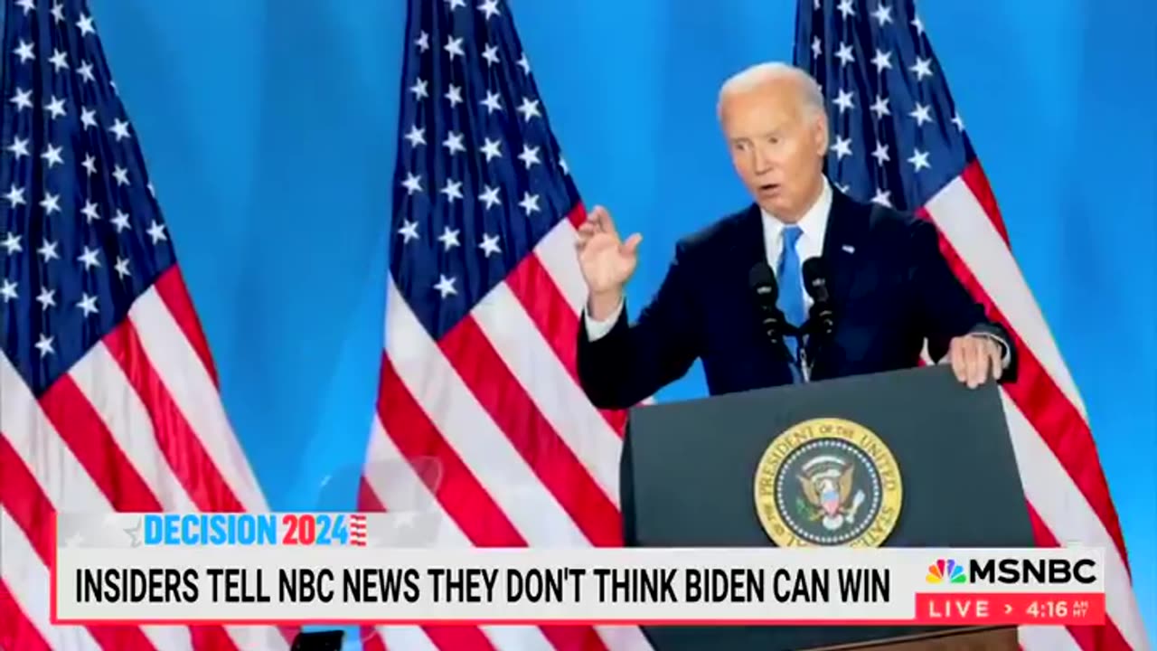 NBC News' Carole Lee: People around Biden are saying that this is not a winnable situation