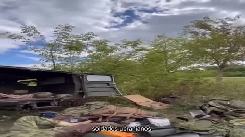 Los rusos intentaron escapar, pero hubo una emboscada de soldados ucranianos en el camino.