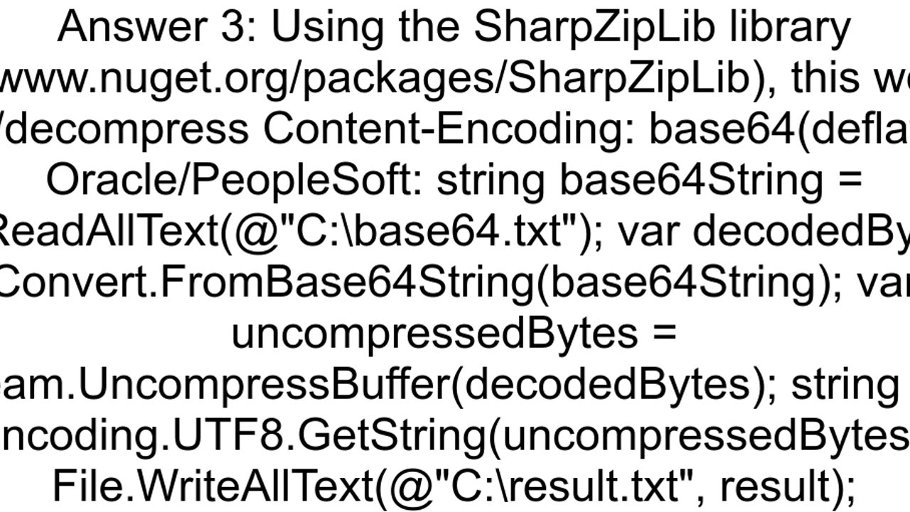 Decode Base64 and Inflate Zlib compressed XML