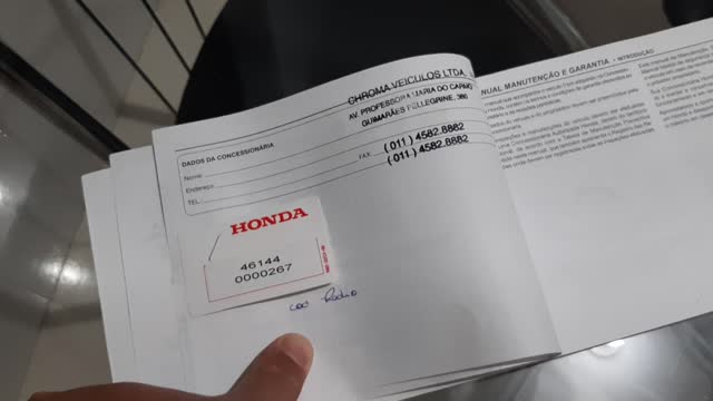 Código de desbloqueio radio Honda City