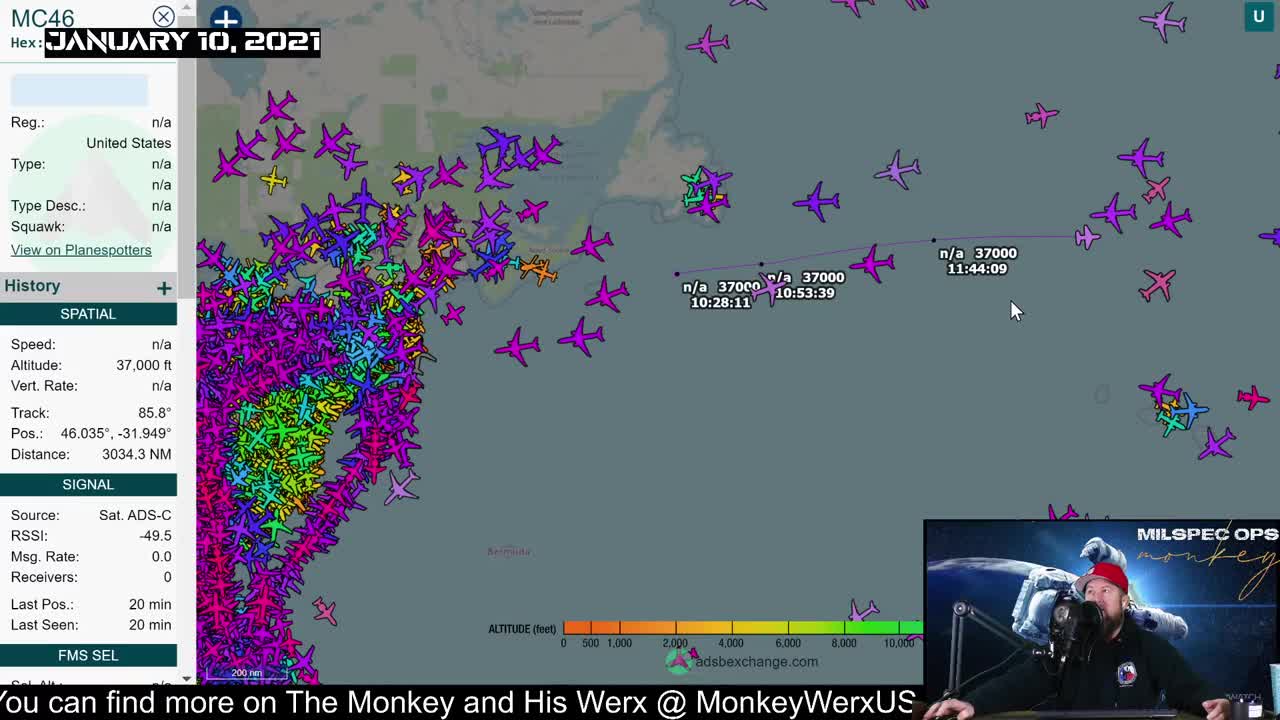 Insurrection Act Signed!!! Flights Tracked Jan 10th, 2021