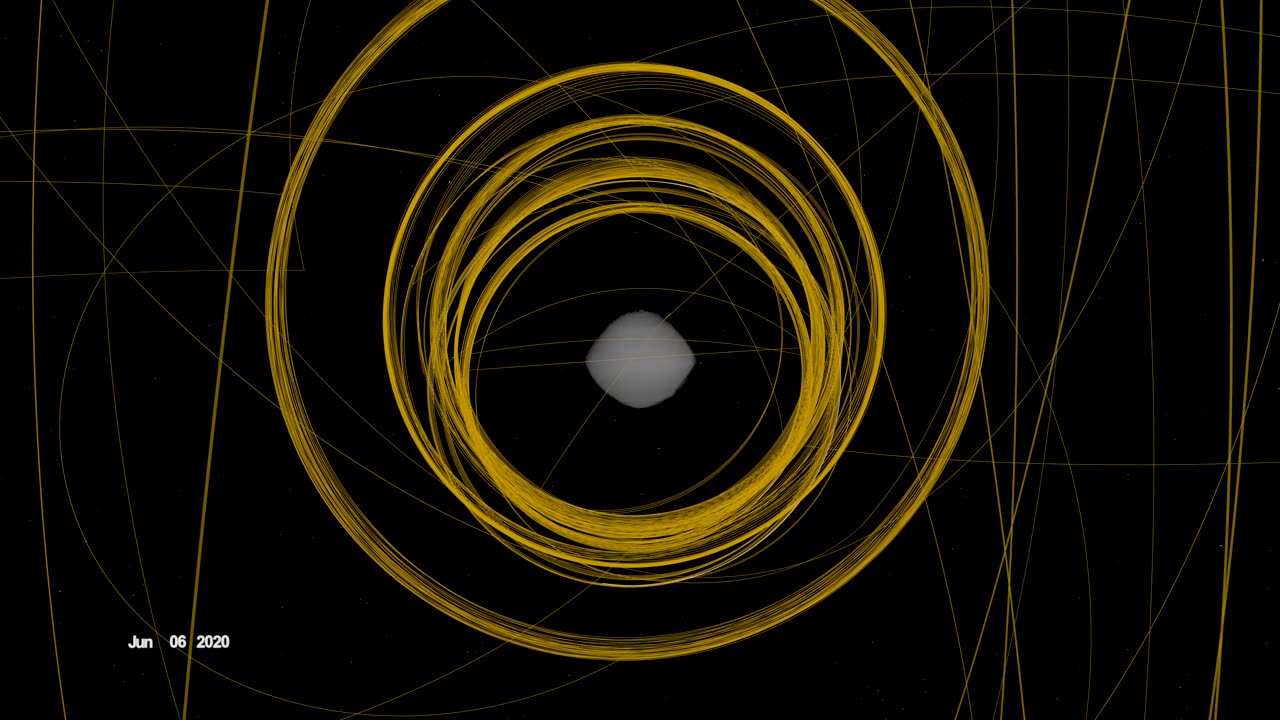 OSIRIS-REX Slings Orbital Web Around Asteroid to Capture Sample | 4K