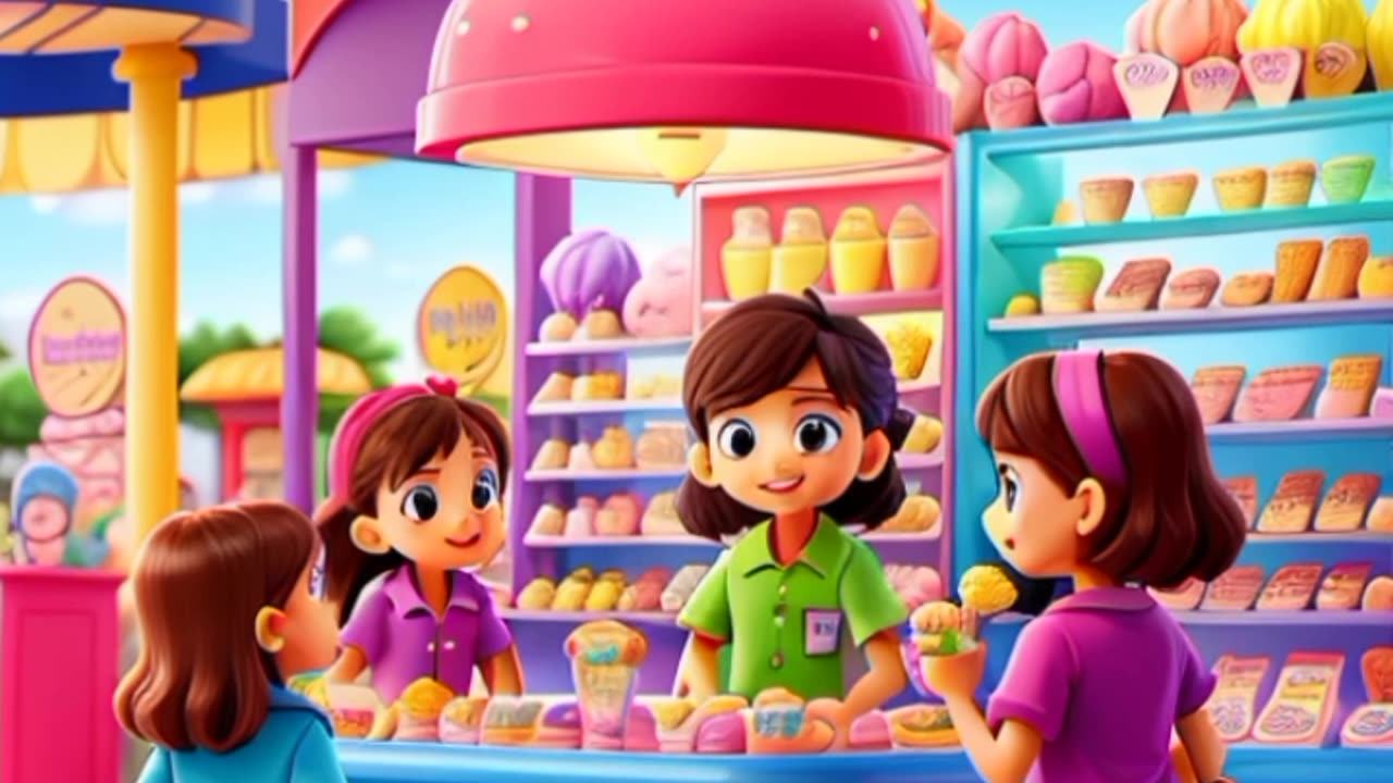 Ice cream 🍨 shop and kids