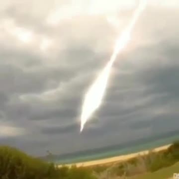 rocket lands in Indian ocean