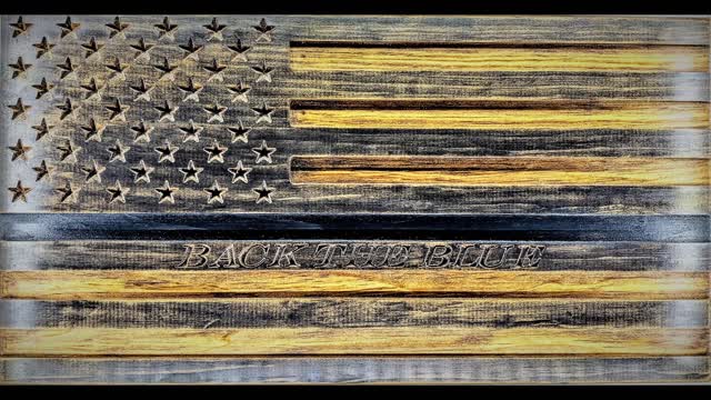 Law enforcement support flags