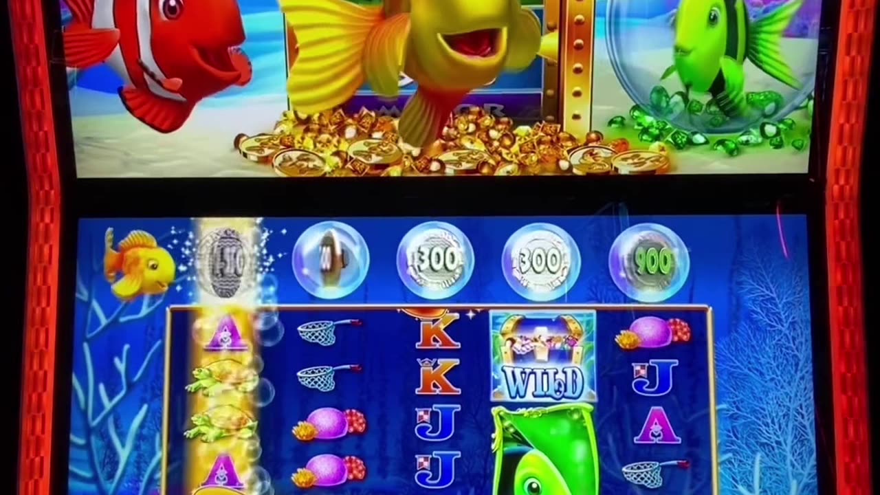 DOUBLE FISHIE BONUS!!! (PART4) #slotwin #jackpot #bonusfeature #casinogame #gambling #slotmachine