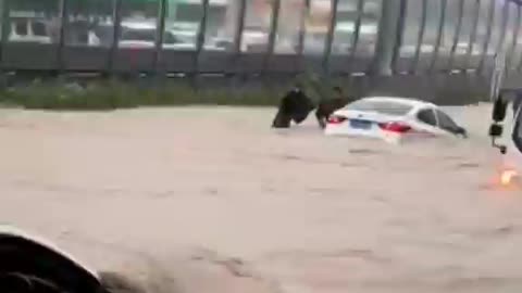 Flooding in China (city unknown)