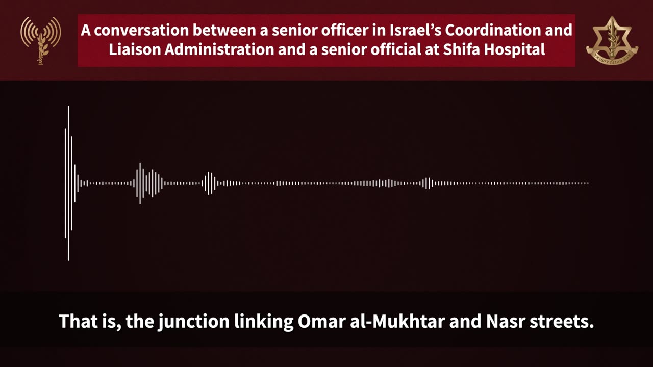 Israelischer Beamter bespricht mit Beamten des Shifa-Spitals die Lieferung des Treibstoffs