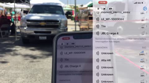 Another UNDENIABLE Proof of Bluetooth Signals Coming From People!!! At the Farmers Market