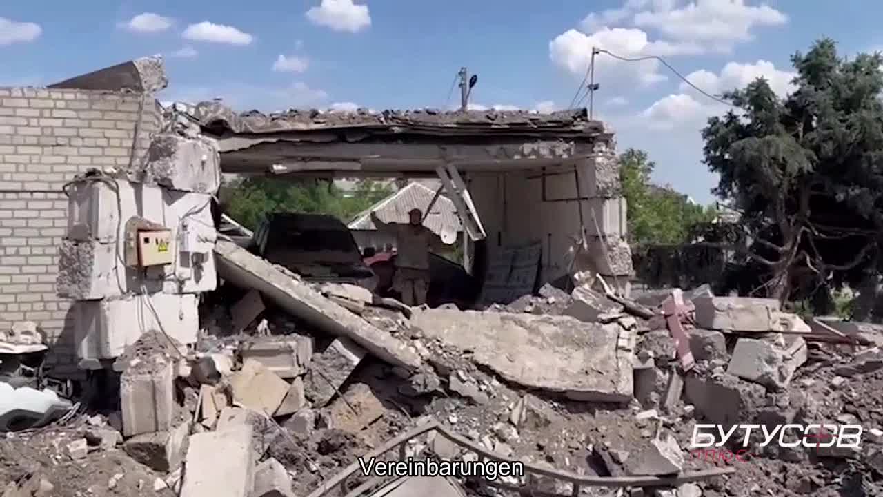 Die Russen haben unser Haus mit einer Point-U-Rakete getroffen, aber um 50 Meter verfehlt. Lysycha