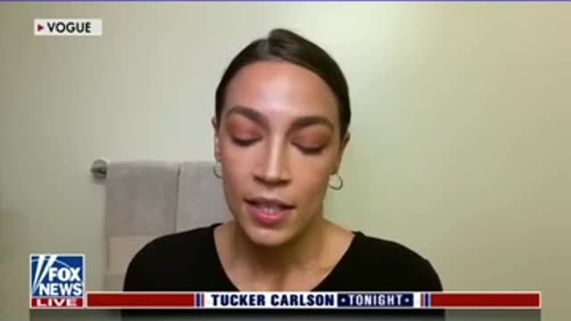 Tucker rips AOC: She whines about men as she applies eyeshadow in the ladies' room