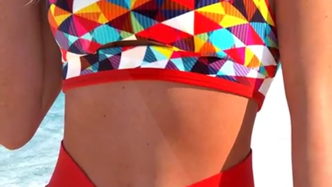 Geometric Print Bikini