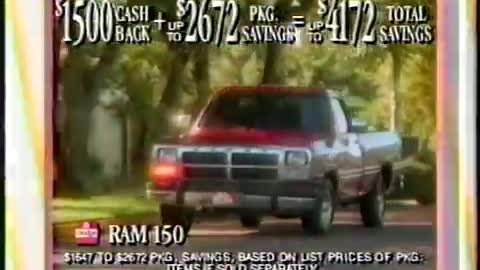 Dodge Ram TV commercial 1992