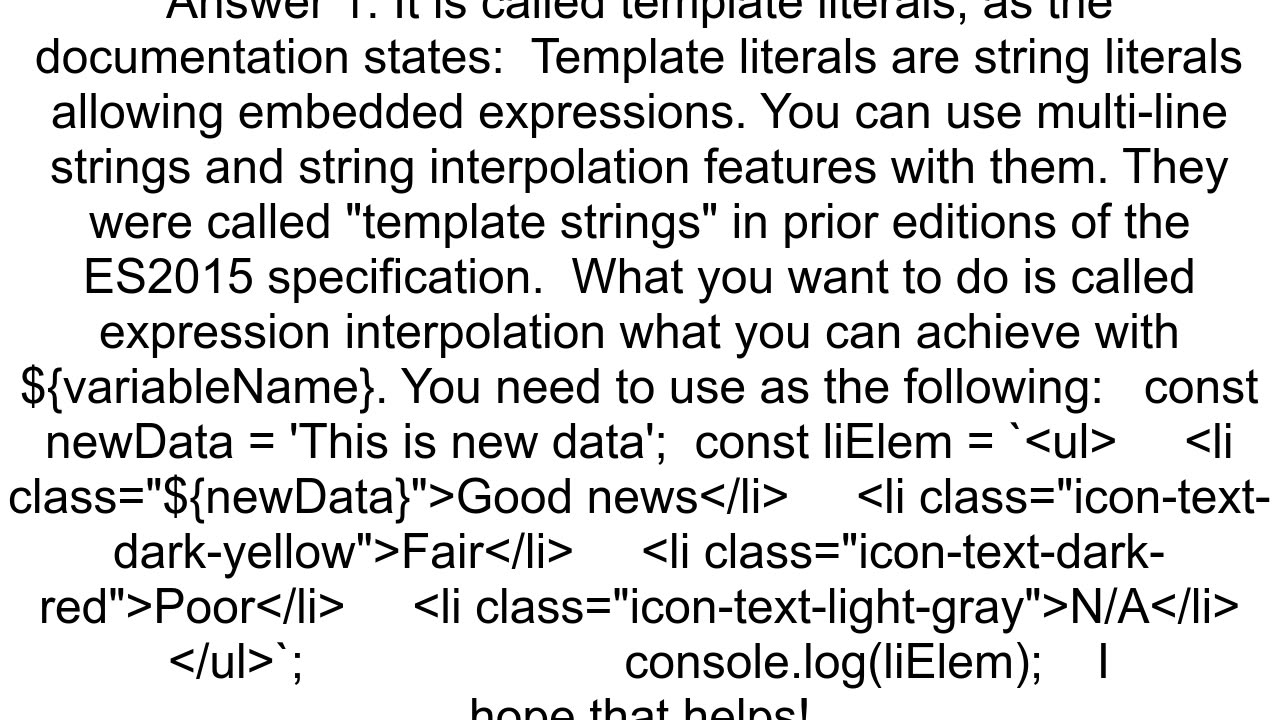 How to use a variable in html code using backtick in JavaScript