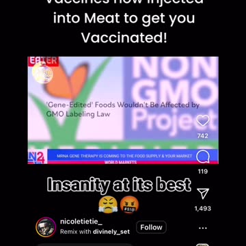 Vaccine in the meat.