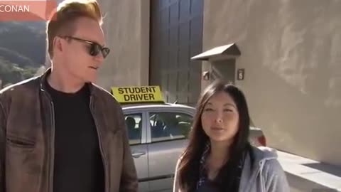 Ice Cube, Kevin Hart And Conan Help A Student Driver