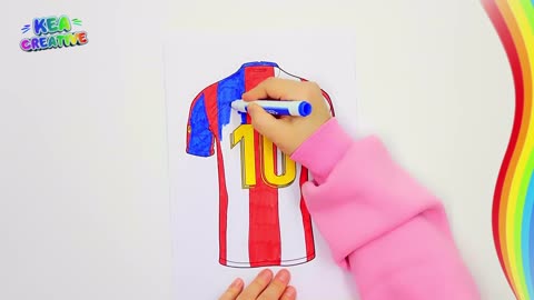 Lionel Messi - Kylian Mbappé - How to color Uniform. @KeaCreative2 - FREE images HD Download👇