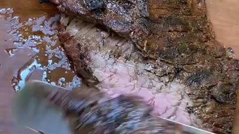Grilled Flap Steak over wood fire!