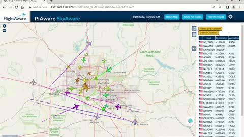 August 9 - 10 2022 time lapsed air cancer of phoenix az