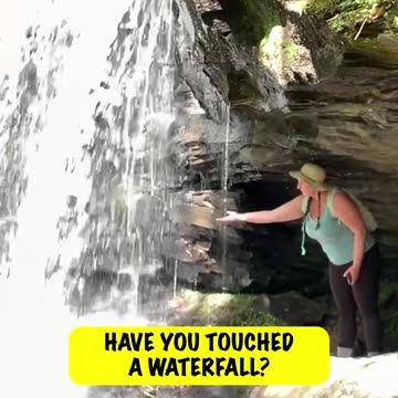 OLA WALKS UP TO A WATERFALL #explore