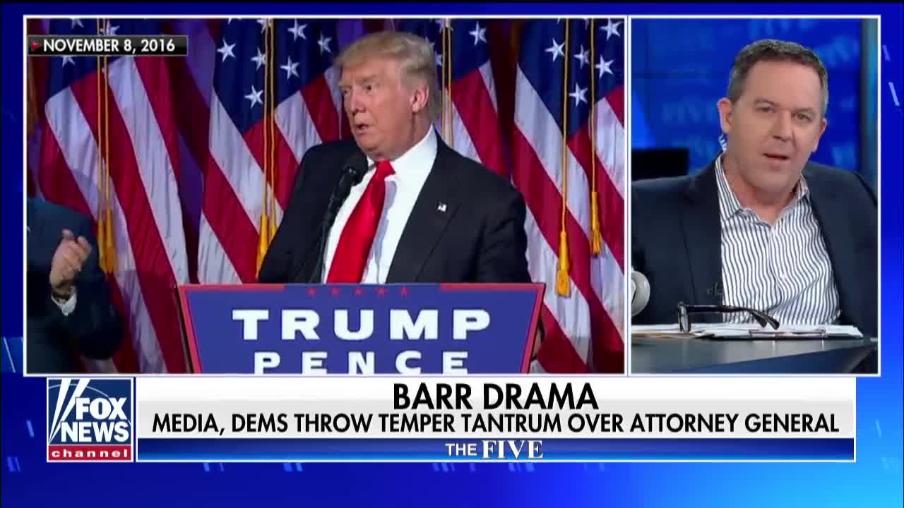 Gutfeld on media. Dems throwing temper tantrums over Barr. 2019