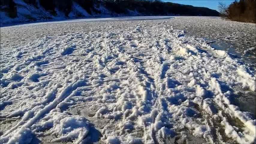 Platte River Ice Covered as of 1/04/2021