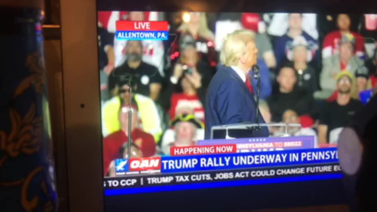 🦅 OANN Allentown Pennsylvania president Donald j trump Tuesday 08:44 pm