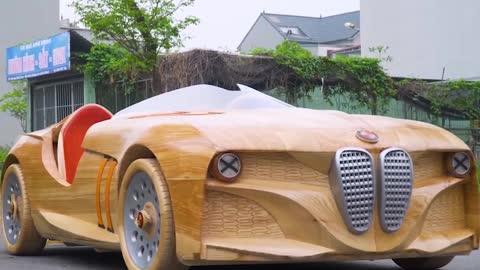 How to make a wooden BMW car