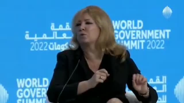 NWO Pippa Malmagren at world government summit today: