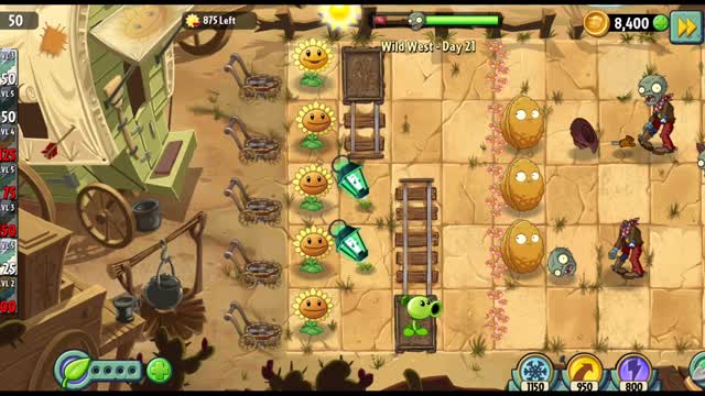 Plants vs Zombies 2 Wild West Day 20