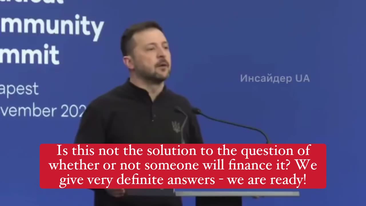 7 Nov 2024: Zelensky speaks on sequestered Russian funds at EPC meeting in Budapest