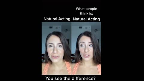 tiktok acting vs actual acting !