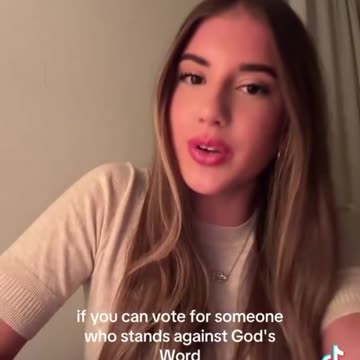 "You can't love the Lord, read the Bible, call yourself a Christian, and vote for Kamala Harris."