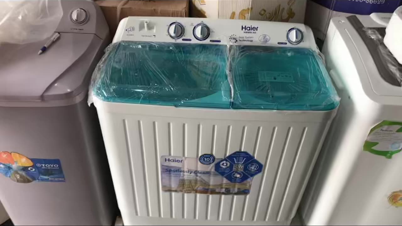 Double tub washing and Drayer machine